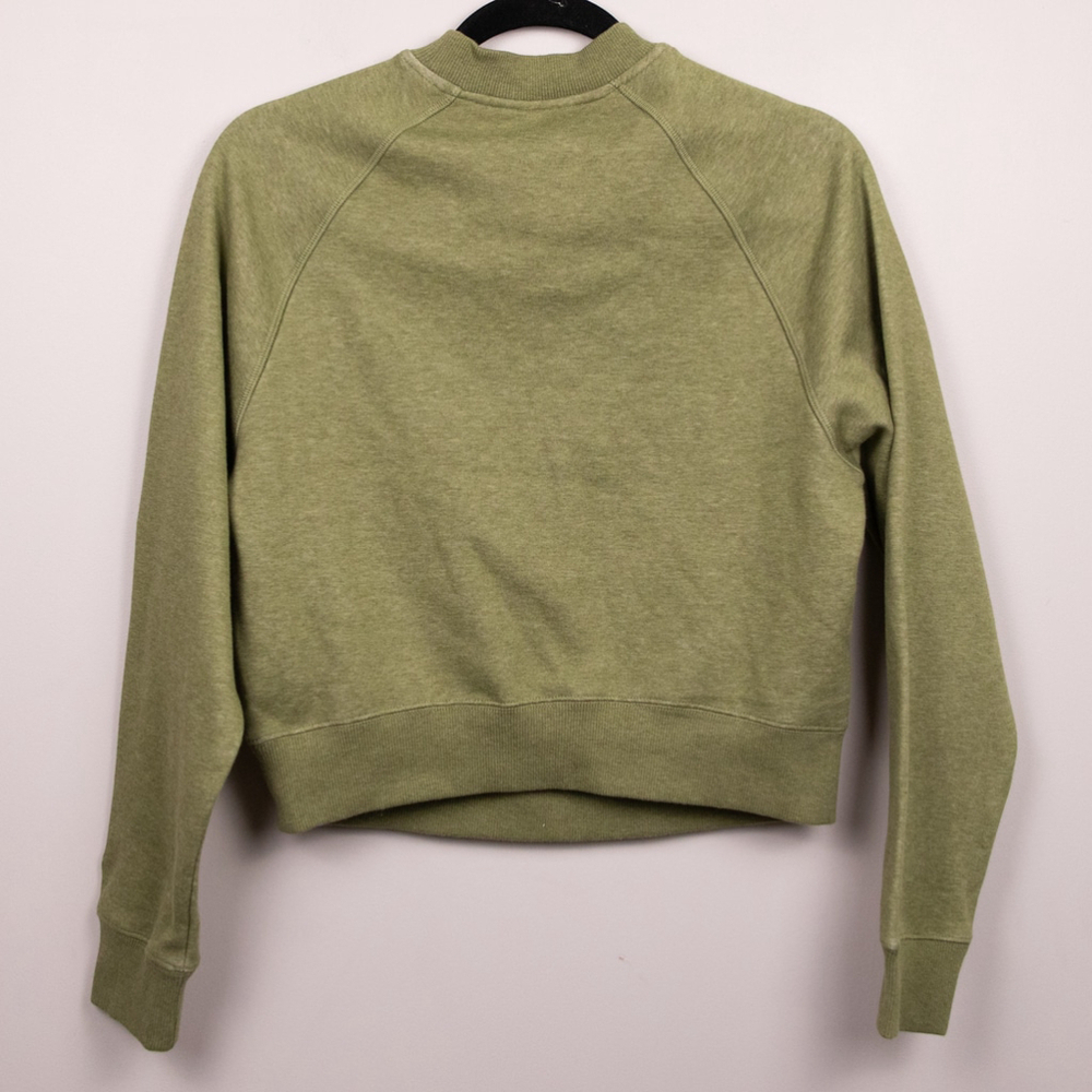 Fabletics cozy fleece ragland green sweatshirt-XS - Picture 4 of 4